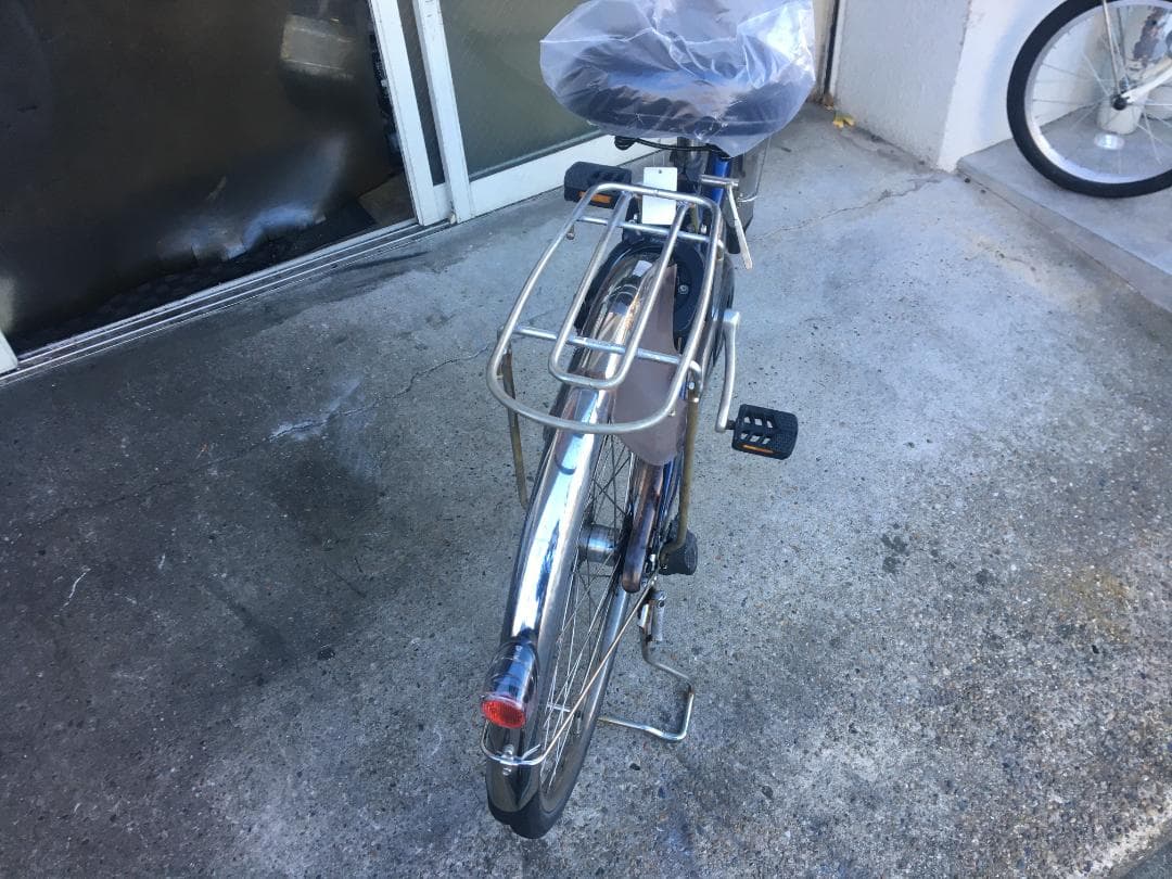 地域限定送料無料　ビビ　DX　16AH　子供乗せ　紺　神戸市　電動自転車