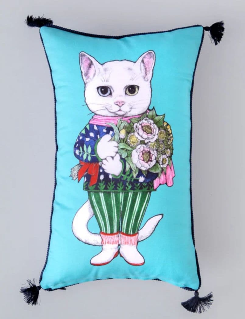 新品未使用！ヒグチユウコ タッセルクッション ひゃっこ・たんぽぽ