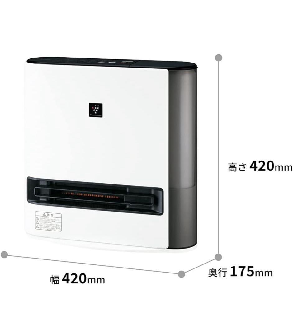 SHARP セラミックファンヒーターHX-PK12-W 加湿機能付き新フィルター