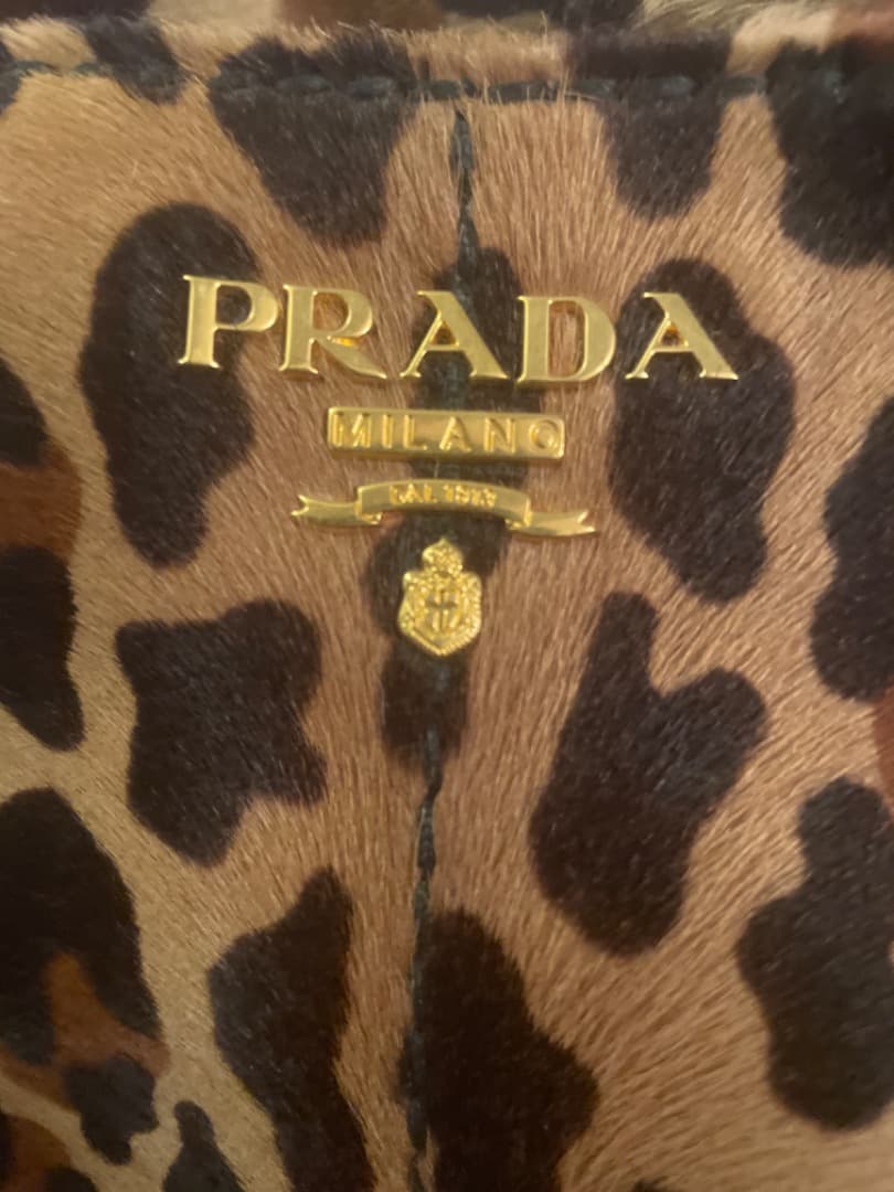 未使用　PRADA ヒョウ柄 トートバッグ