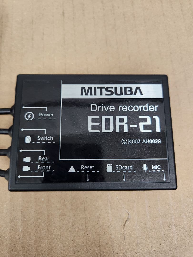 値下げ MITSUBA EDR-21 ドライブレコーダー 前後2カメラ