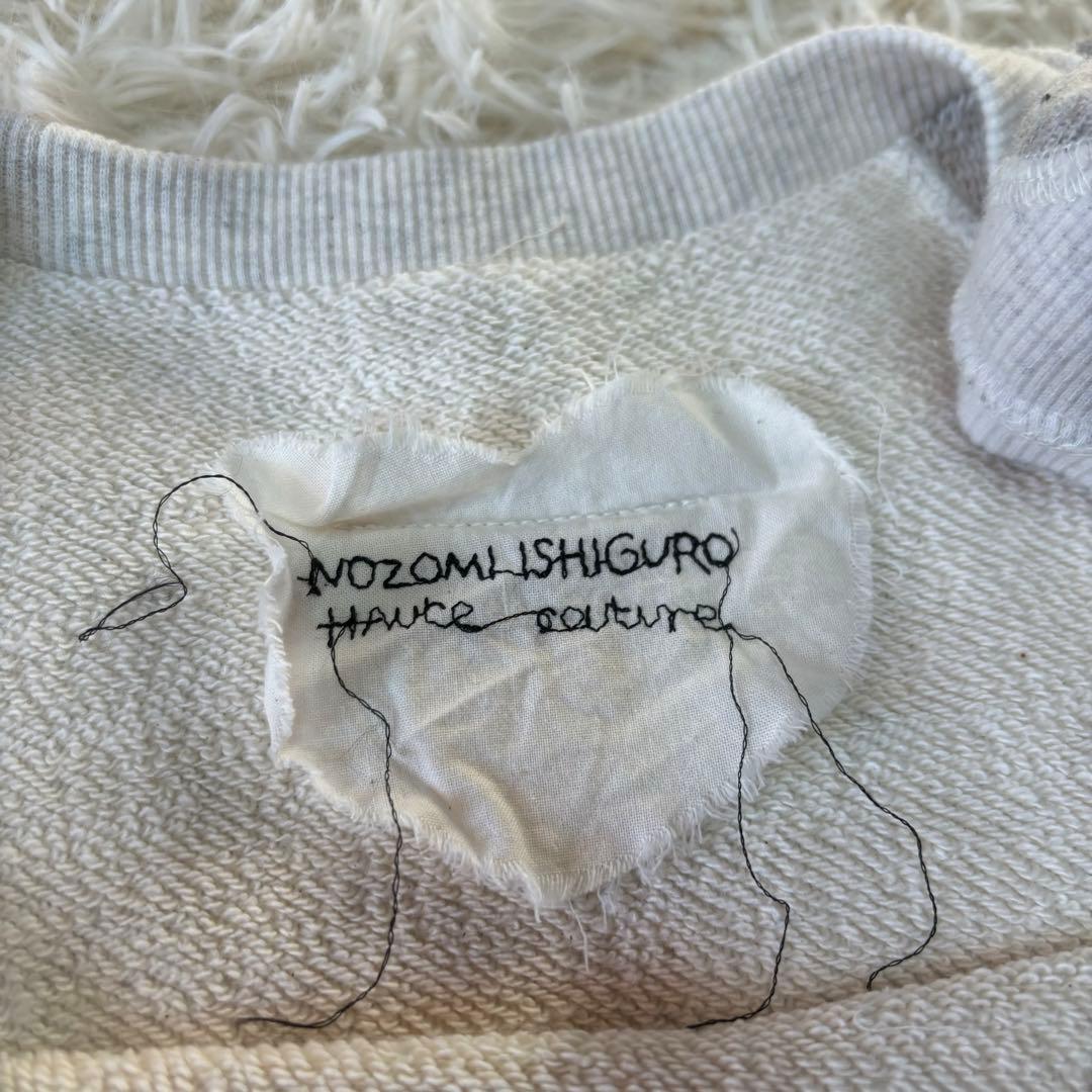 NOZOMI ISHIGURO スウェット　異素材切替　レイヤード　ワンピース