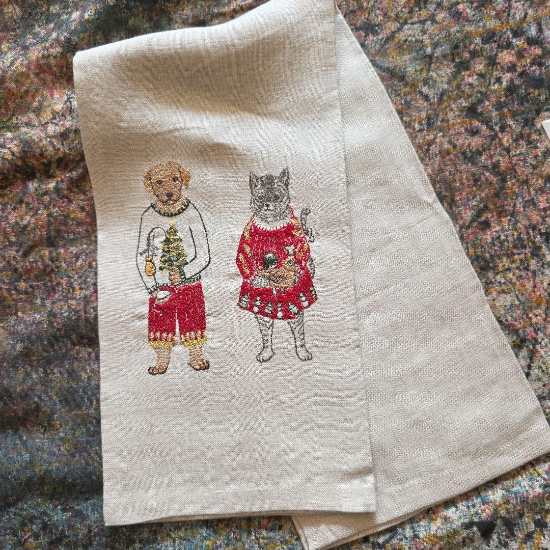 CORAL&TUSK　　 ティータオル+刺繍カード 2点セット