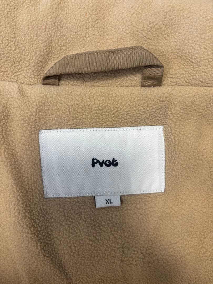 【XL】PVOT CREW STADIUM JACKET BLACK/BEIGE