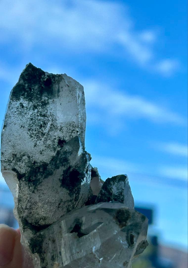 ガネッシュヒマール産 ヒマラヤンクォーツ クローライト