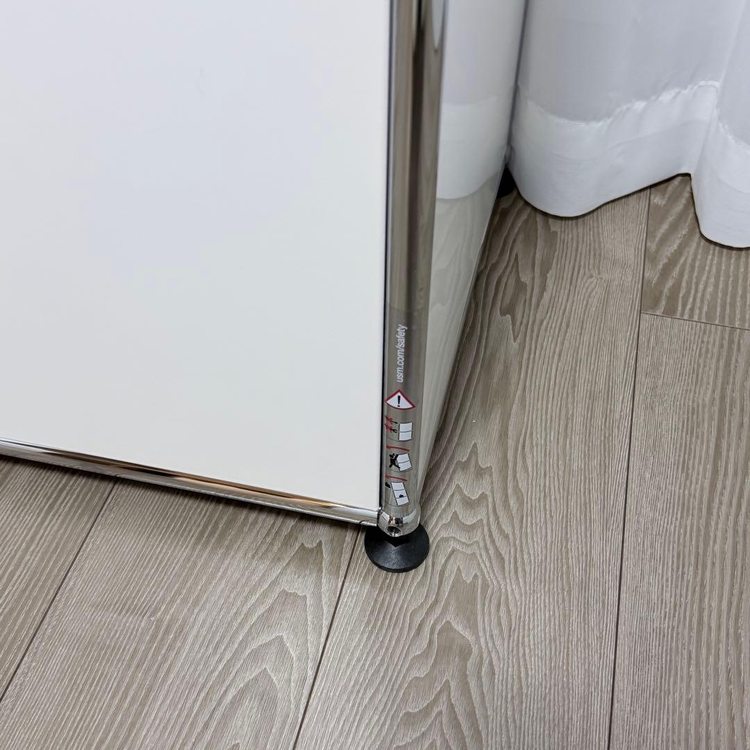 USM ハラー 1列 2段 ドロップダウン キャビネット ピュアホワイト