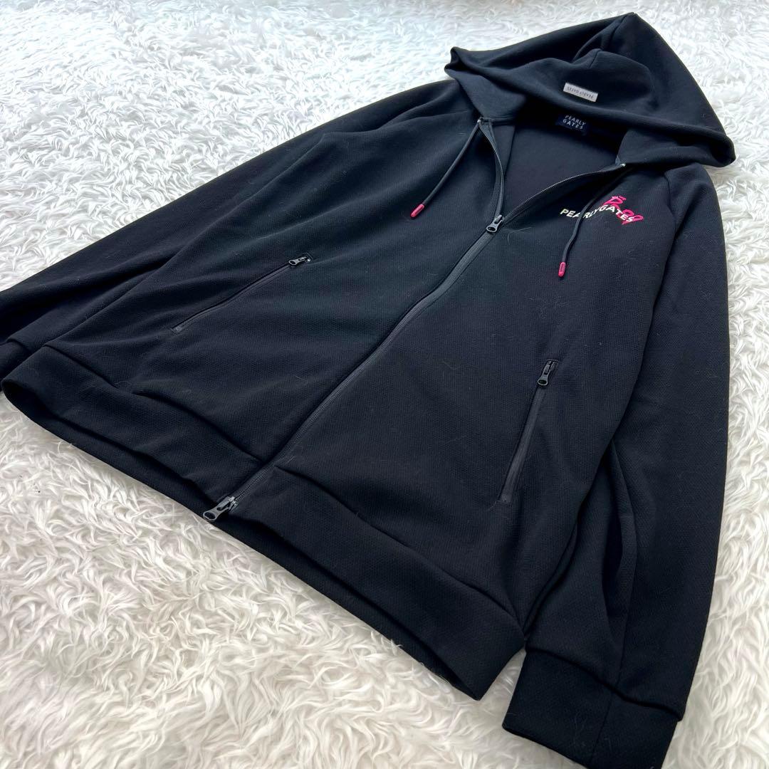 パーリーゲイツ ピンク メンズ ゴルフウェア フルジップ トラックジャケット