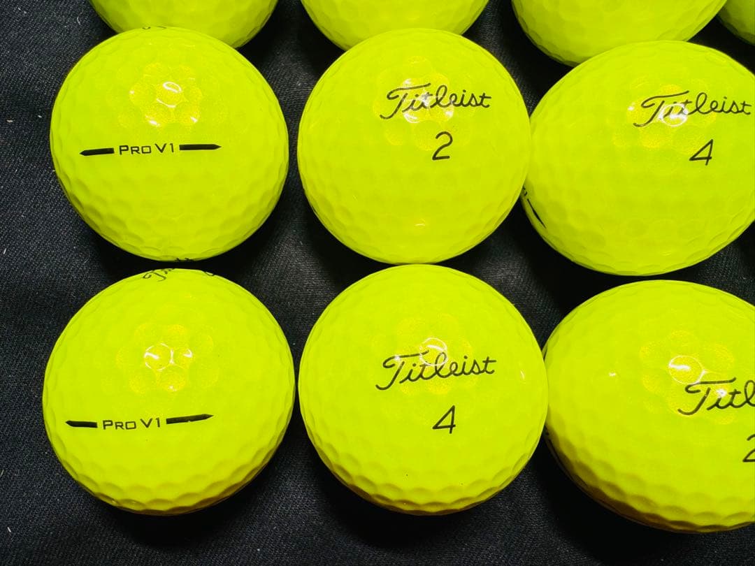 最新 タイトリスト PRO V1 2025年モデル 20個　　イエロー