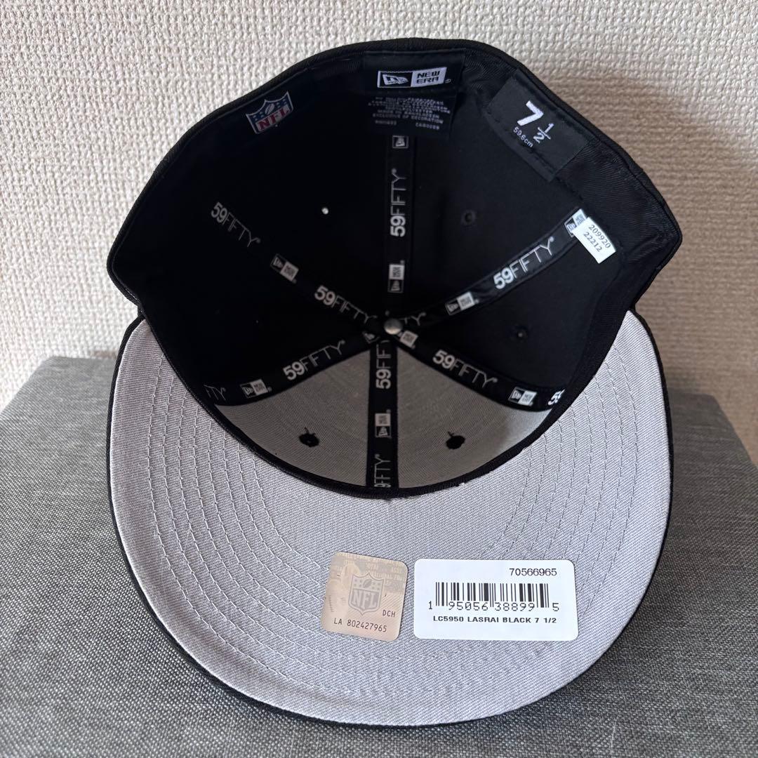 【海外限定】ニューエラ NFLラスベガスレイダース LP59FIFTY ブラック