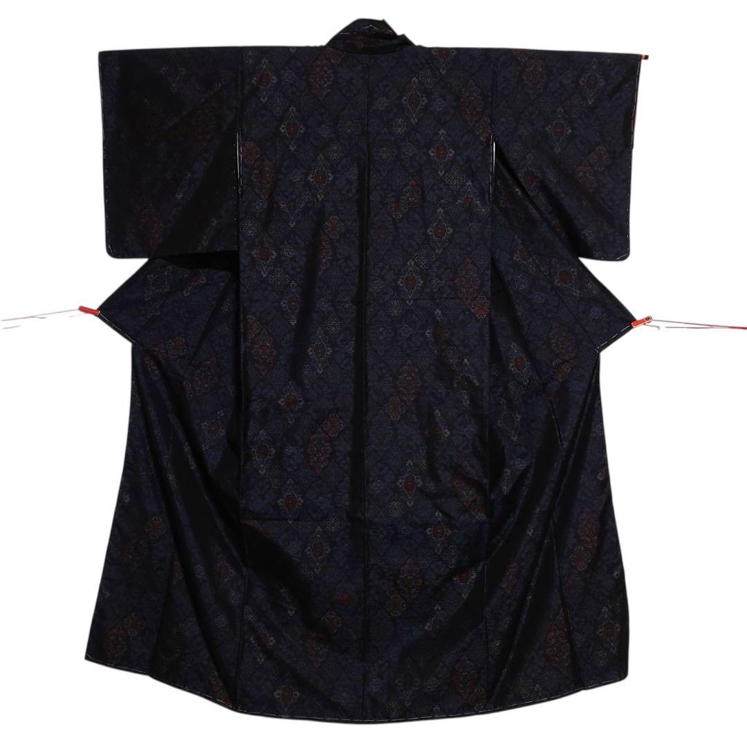 未使用近い　美品　袷　証紙　大島紬　フルセット