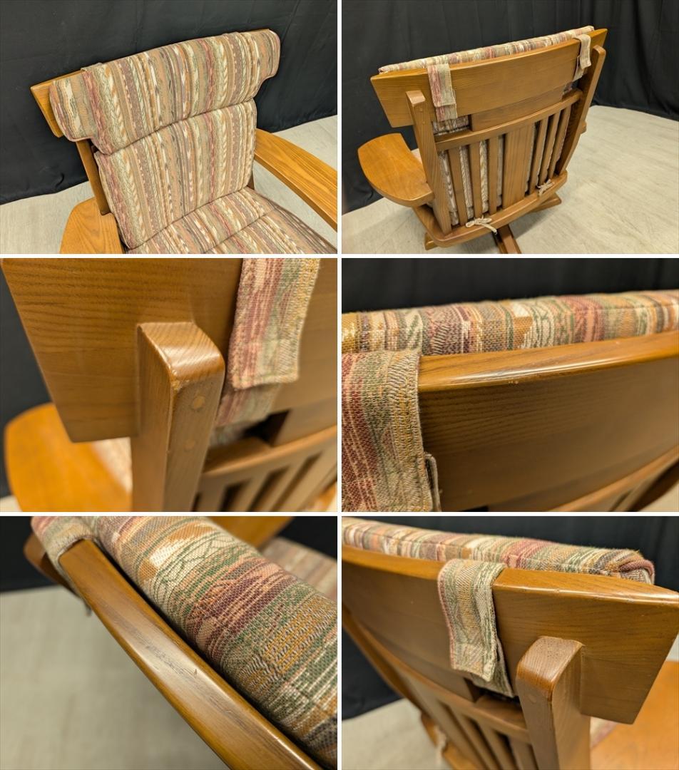 イーストウッド　回転式　アームチェア　一人掛け　シングルソファ　1P　チェア　B