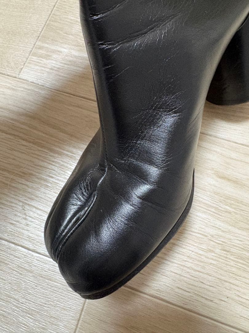 メゾンマルジェラ　黒 タビ　ブーツ　 高ヒールブーティ　ショートブーツ