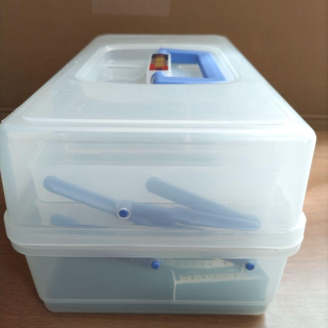 MINI 4 CASE　クリア/パープル（ミニ四駆・サイクロンマグナム付き）