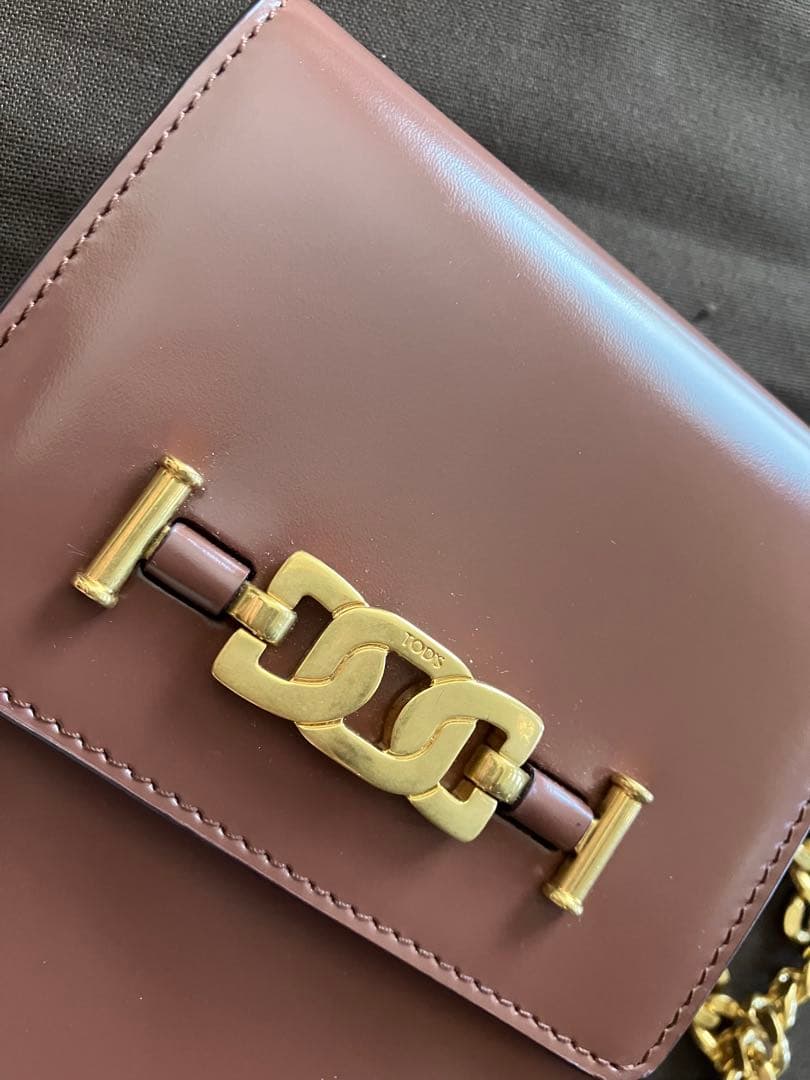 m*♡様 TOD'S トッズ スマホショルダーバッグ ブラウン