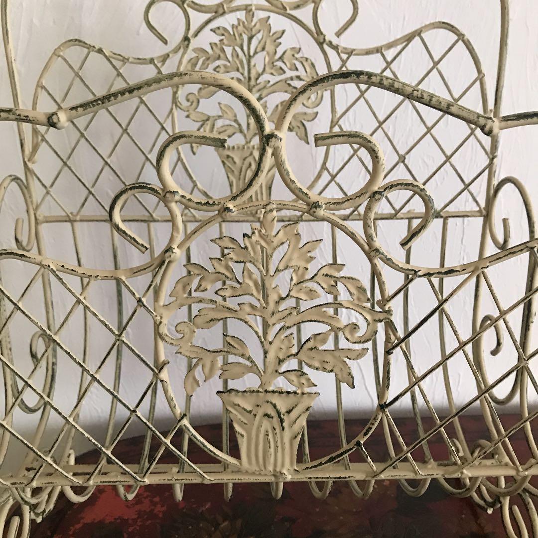 アイアンマガジンラック　アンティーク塗装仕上げ