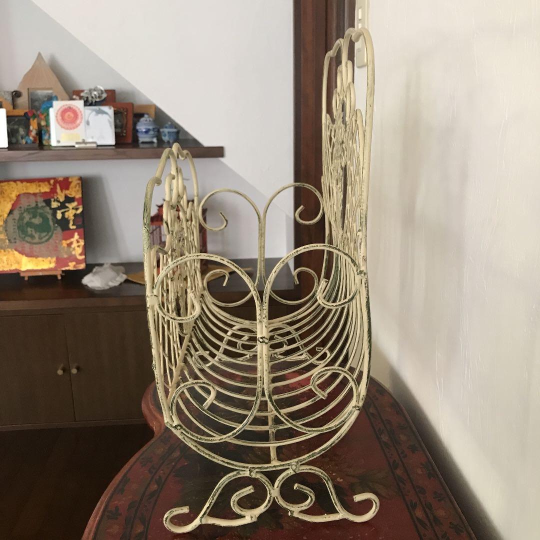 アイアンマガジンラック　アンティーク塗装仕上げ