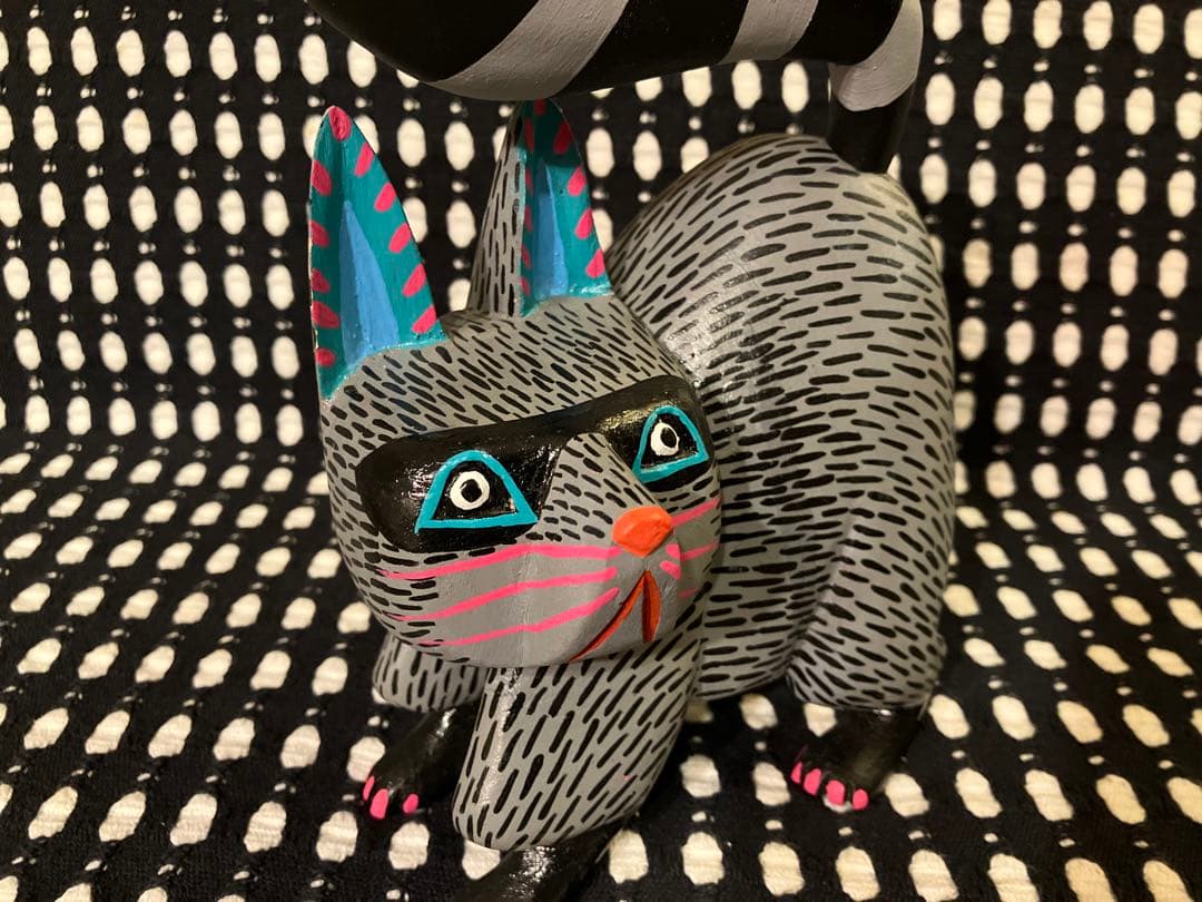 メキシコ オアハカ ウッドカービング アライグマ エドゥアルド・ヒメネス