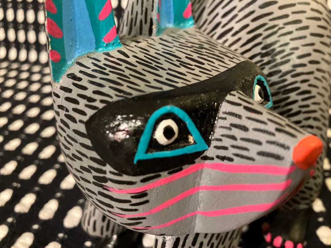 メキシコ オアハカ ウッドカービング アライグマ エドゥアルド・ヒメネス