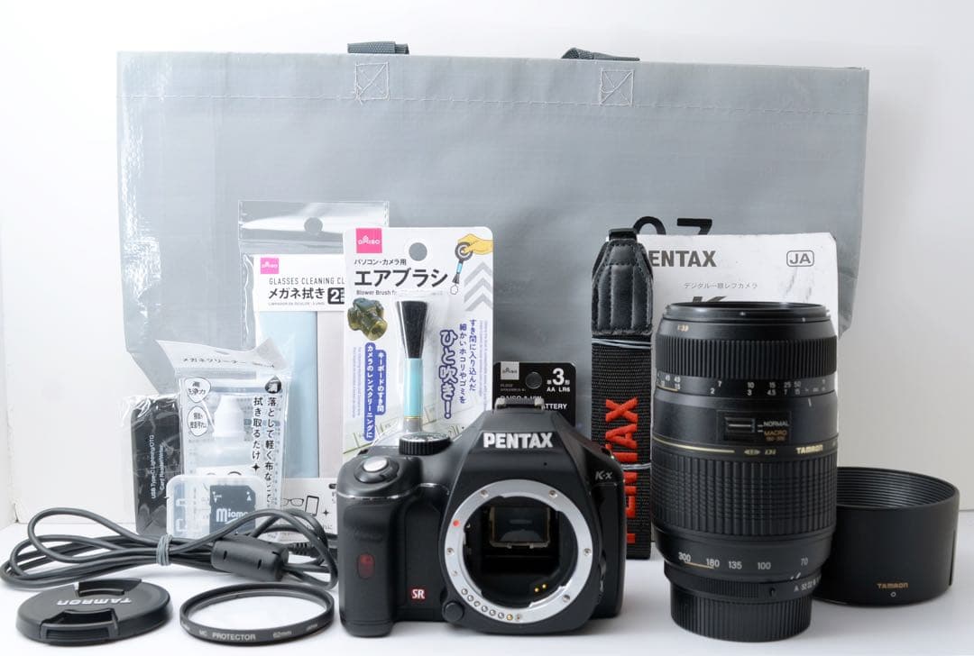 S数約500回！PENTAX K-X★望遠レンズ★スマホ転送★美品