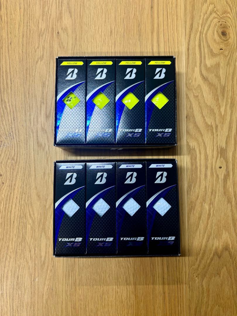 ブリヂストン TOUR B XS 2ダース ホワイト&イエロー