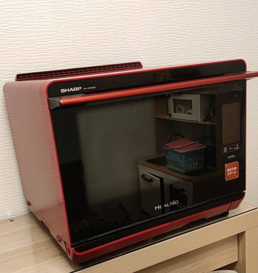 シャープ ウォーターオーブン ヘルシオ AX-XW300-R 赤 レッド