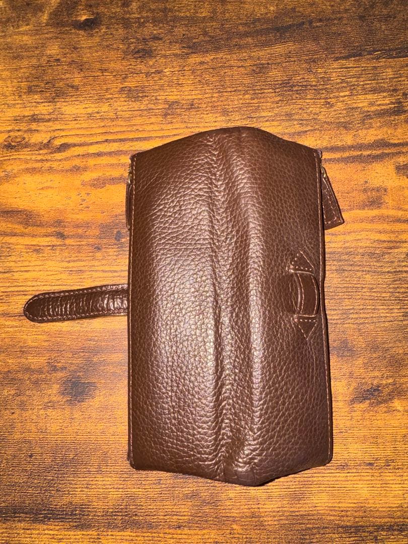 ルポペンケース　復刻版　ダークブラウン　レザー　筆箱　おしゃれ