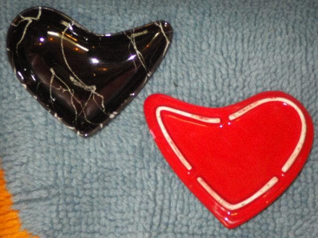 50'S★ツーフェイス★カバーディッシュ★ビンテージ★灰皿★ハート★小物入れ