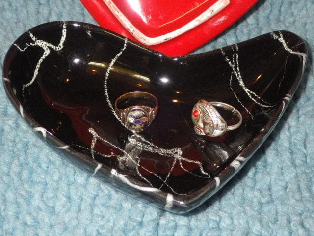 50'S★ツーフェイス★カバーディッシュ★ビンテージ★灰皿★ハート★小物入れ