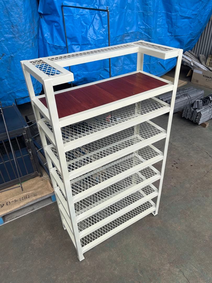 こんなのも出来ます☆特注アイアンラック☆収納棚☆シューズラックなど