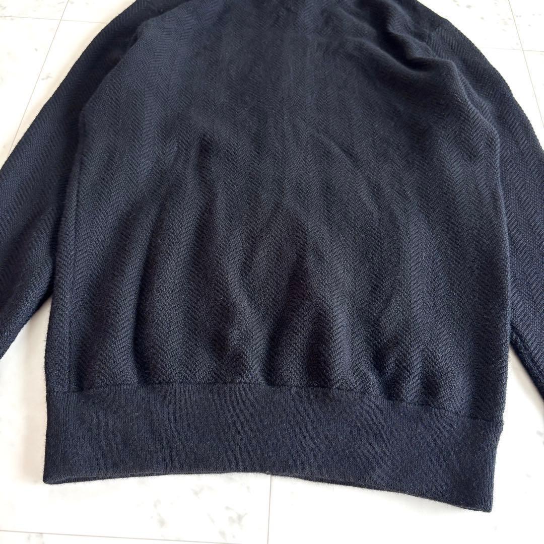 ラルフローレン ドライバーズニットウォッシャブル メリノウール ポニー刺繍 黒