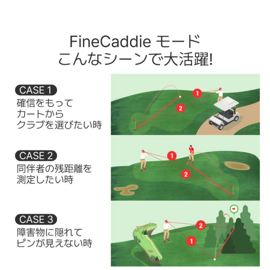 J9 mini ファインキャディ FINECADDIE ゴルフ 距離計 白