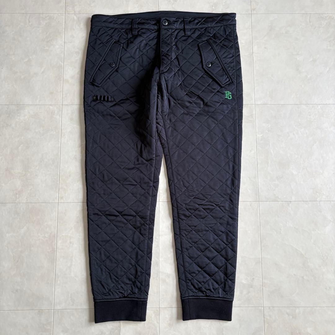 パーリーゲイツ 中綿キルティング防寒ジョガーパンツ ロゴ刺繍 冬ゴルフ 濃紺 6