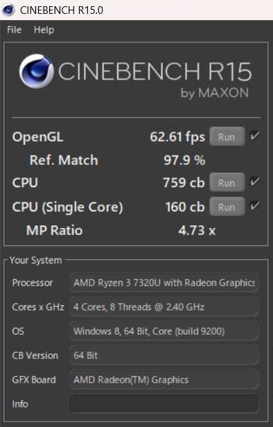 ASUS Vivobook Go 15 Ryzen3 8GB 中古ノートPC