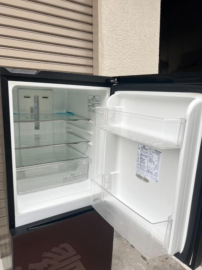 A389◆ハイセンス HR-G13A-BR 2017年製 冷蔵庫 134L 設置