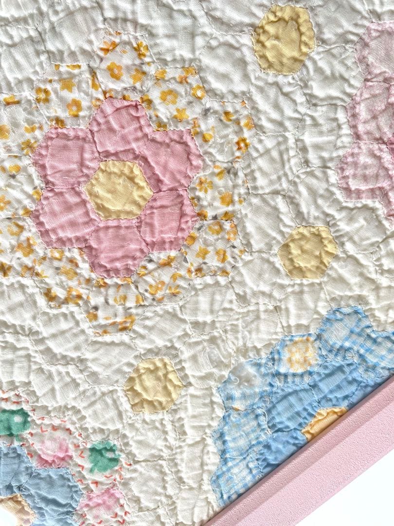 ナチュラルさま専用になります。 アンティークキルトフレーム大きめ·͜· ♡