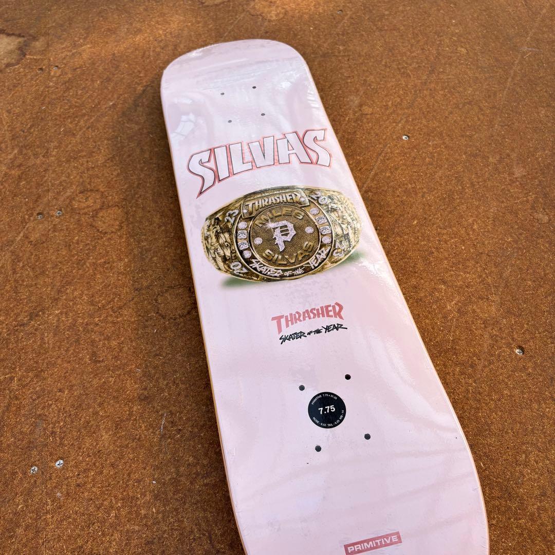 PRIMITIVE スケートボードデッキ 7.75 THRASHER