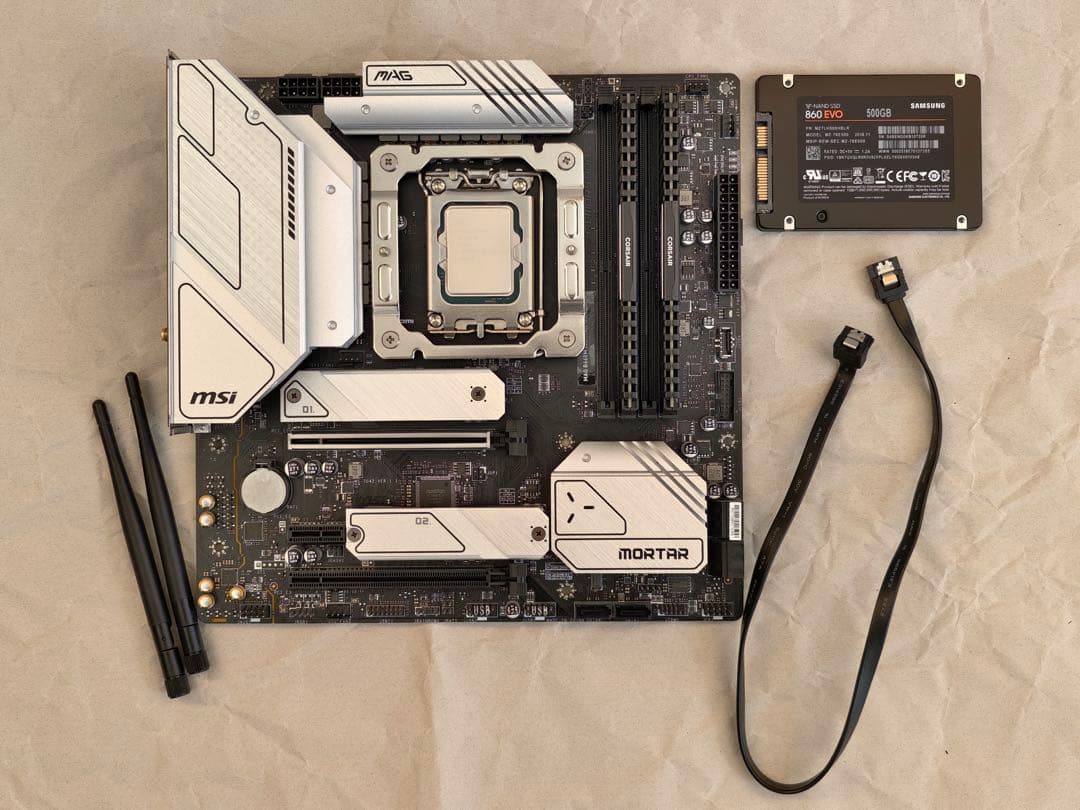 【動作美品】i5-12400+32GB DDR4-3200CL16+マザー+多数