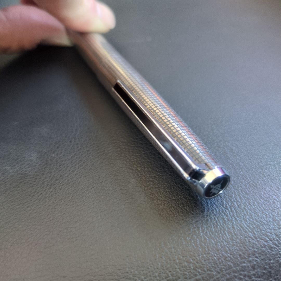 パイロット　ステンレスシルバー 万年筆 18k 750