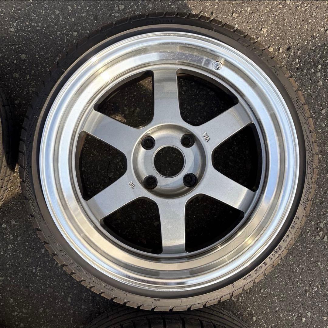 【廃盤サイズ】RAYS TE37V 17インチ 114.3-4H 4本セット