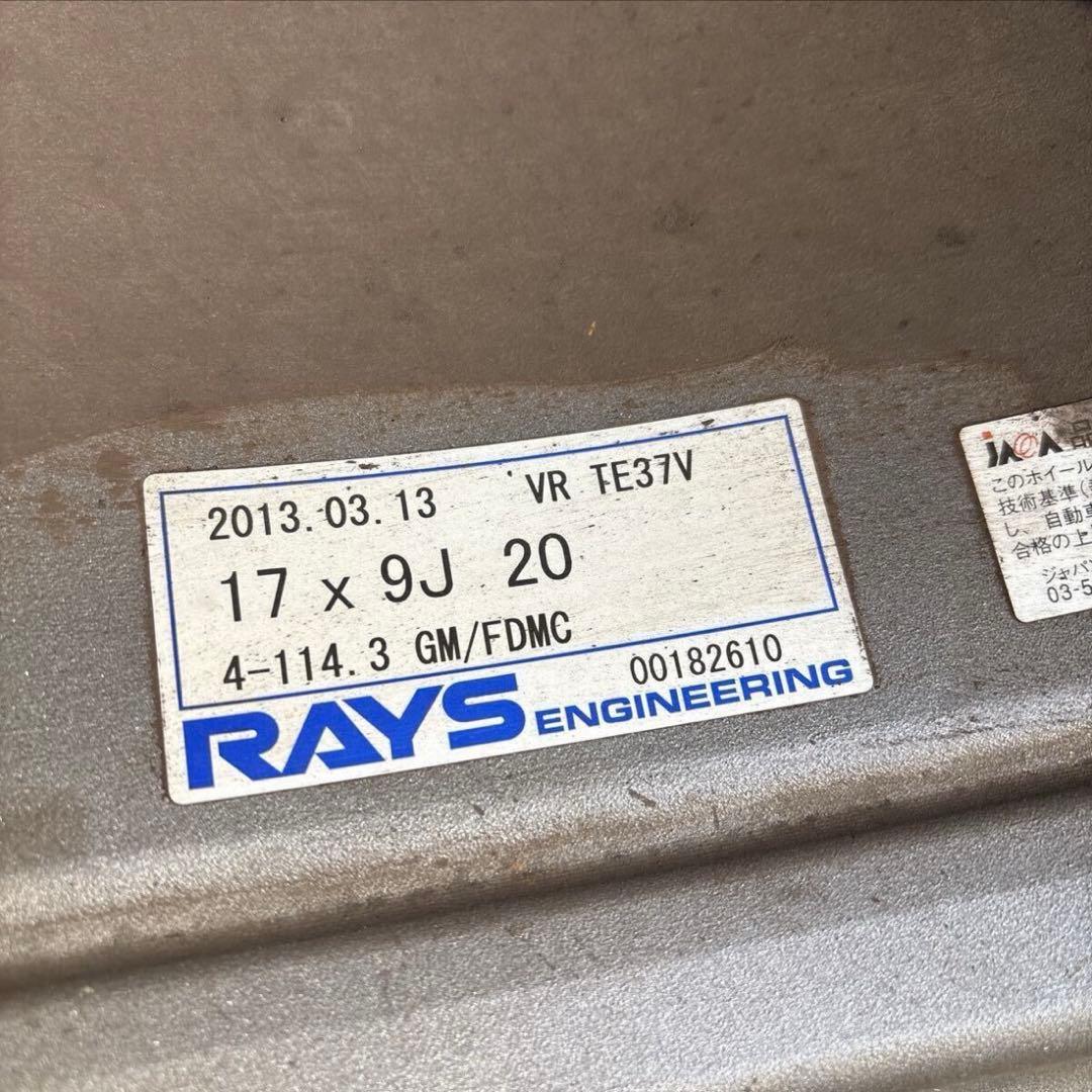 【廃盤サイズ】RAYS TE37V 17インチ 114.3-4H 4本セット