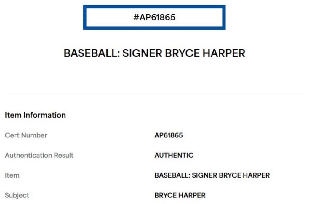 ブライス・ハーパーが打席で打った直筆サイン入りファールボール/大谷翔平・イチロー