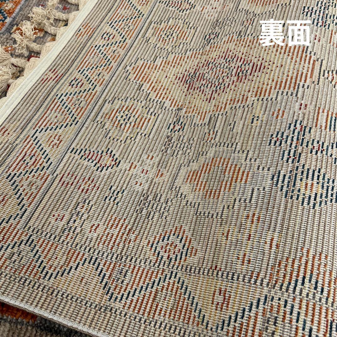 新品☆玄関マット ヴィンテージ風 ラグ キリム柄 ウィルトンラグ カーペット