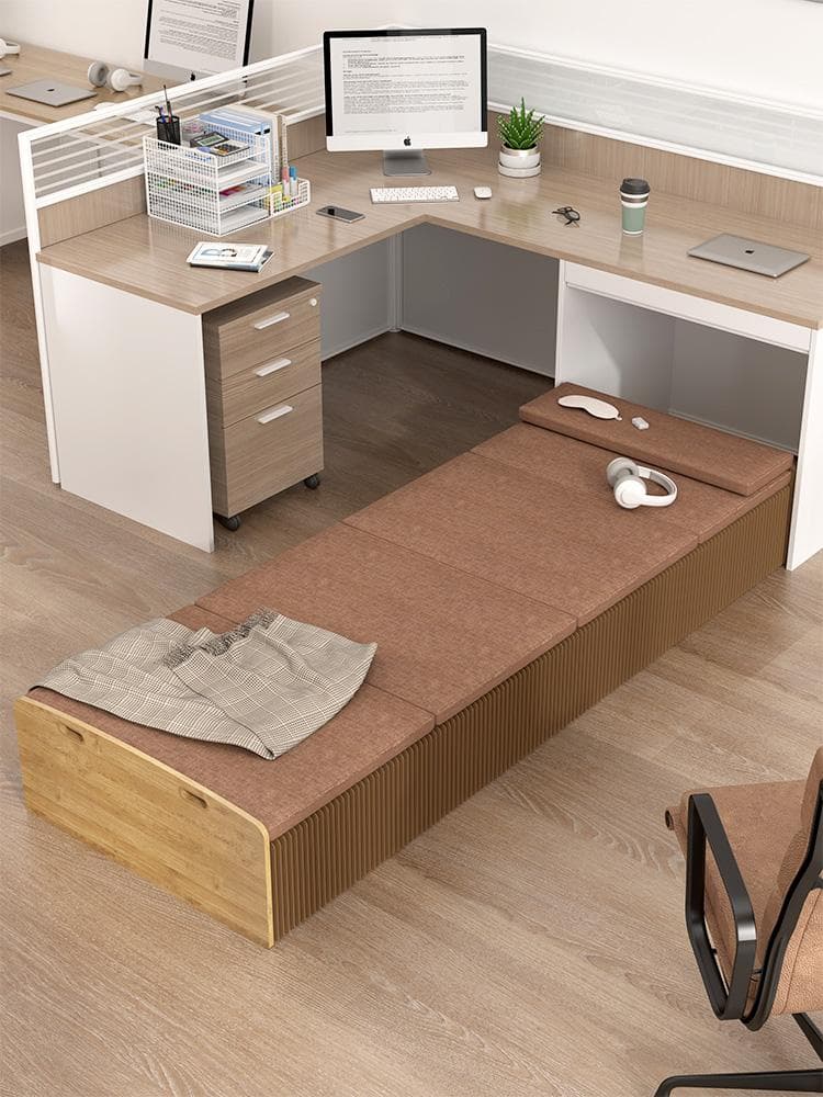 ペーパー折りたたみベッド幅80㎝高さ16㎝組立不要 マットレス付き 一人暮らし