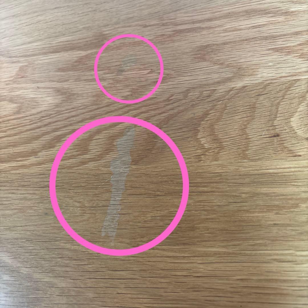 無印良品　無垢材デスク　引出し付き　オーク材　学習机