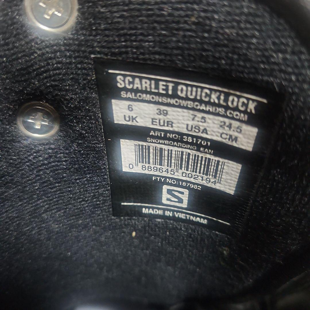 SALOMON✨サロモンSCARLET QUICKLOCKスノボブーツ24.5