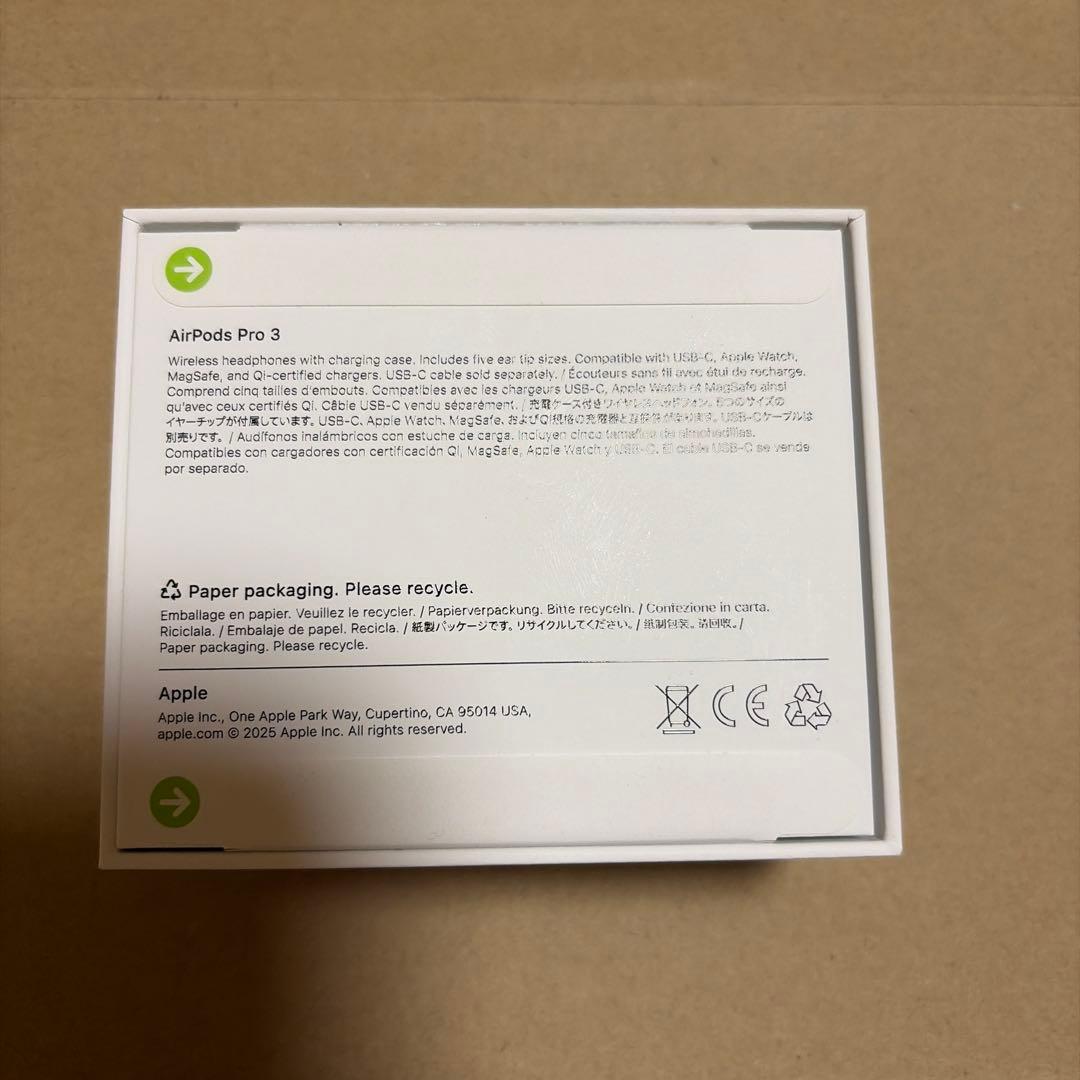 新品未開封AirPods Pro 3 第3世代 MFHP4J/A