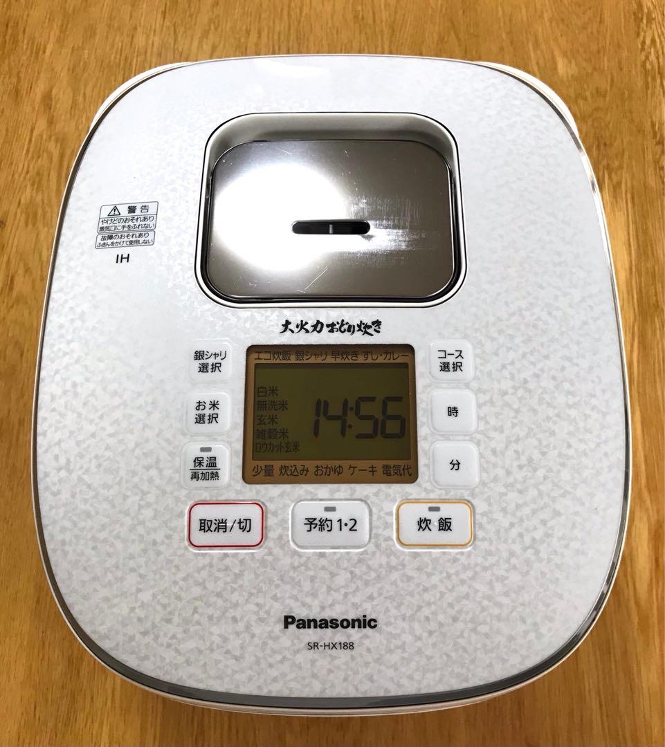 Panasonic 炊飯器 SR-HX188 1升 IH式 大火力おどり炊き