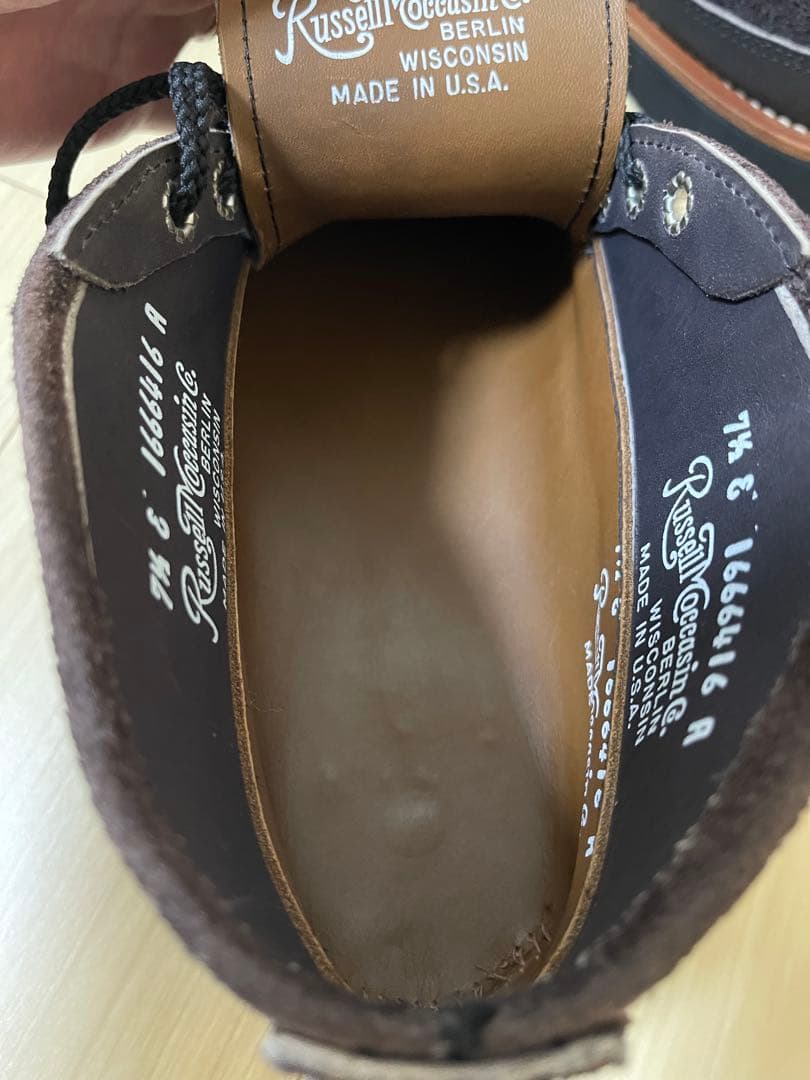 ラッセルモカシン Foober別注　チャッカブーツ　トリプルヴァンプ　US7.5