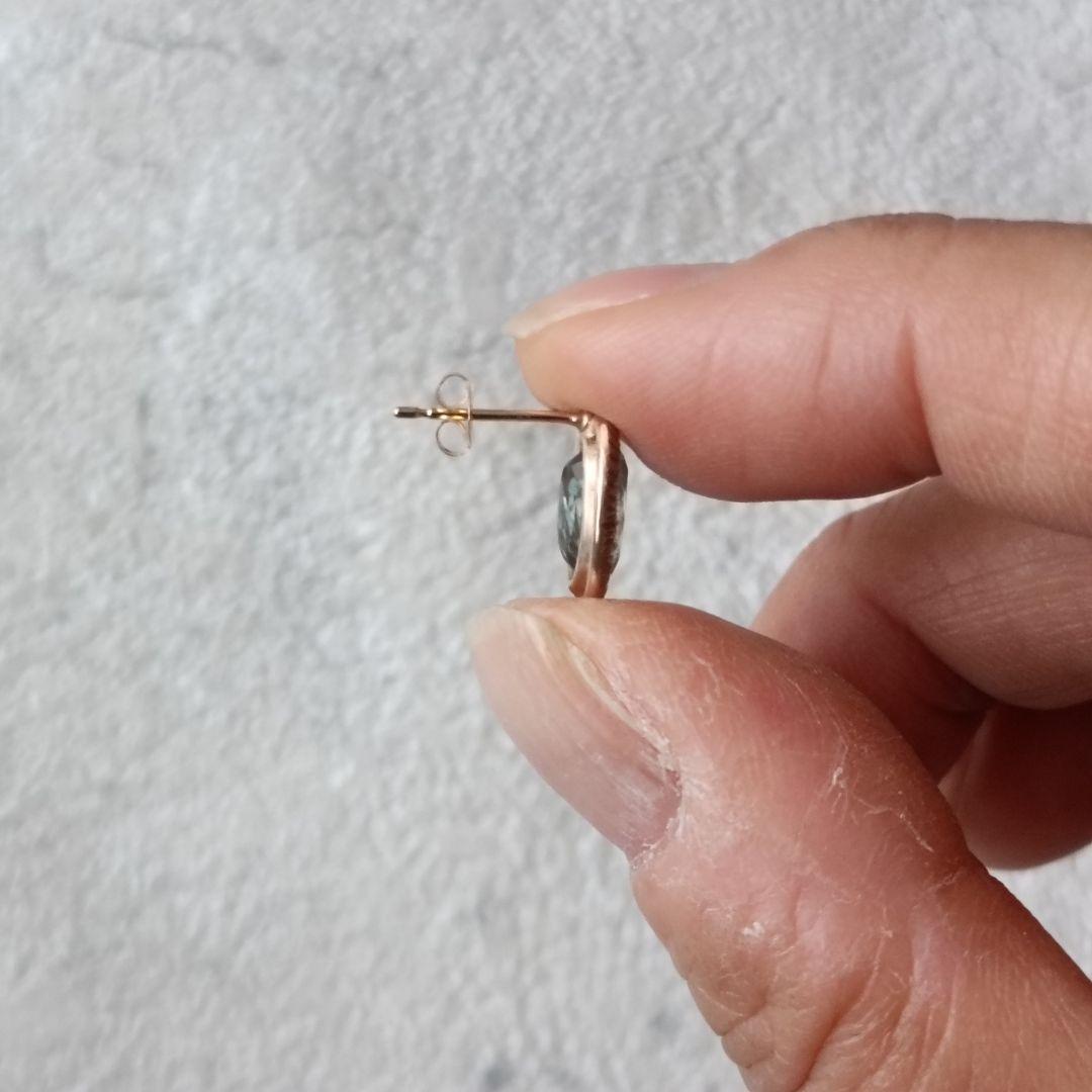 tatsuonagahata　タツオナガハタ　ピアス　アクアマリン　K10