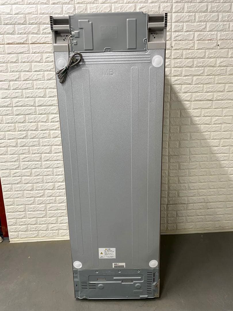 三菱チルドルーム搭載おしゃれグレージュガラスドア大型冷蔵庫　　都内発送無料